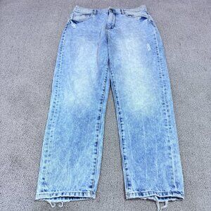 DL1961 Jeans Susie Tapered Blue Distressed Pockets Women’s Size 27